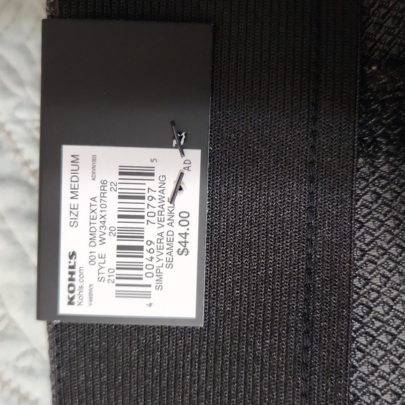 Womens Size medium elastic waist charcoal gray pants to ankles - Picture 4 of 4